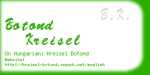 botond kreisel business card